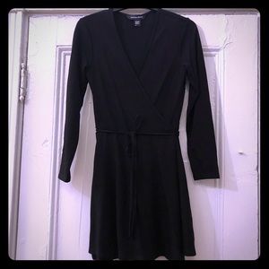 American Apparel Black Wrap Dress